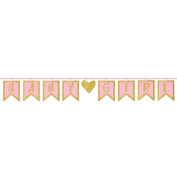 Baby Girl Clothespin Letter Banner