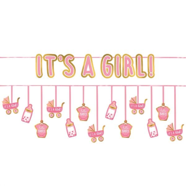 It's a Girl Double Banner