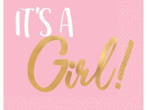 It's a Girl Beverage Napkin (16ct)