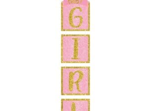 Baby Girl Glitter Drop Decor