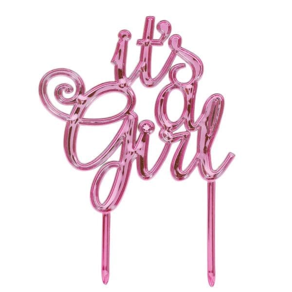 It's a Girl Cake Topper