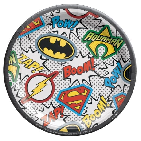 Justice League 7" Plates (8ct)