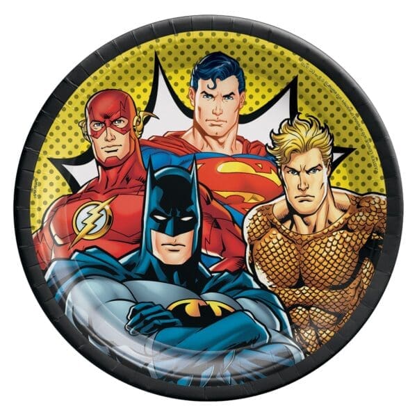 Justice League 9" Plates (8ct)