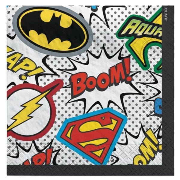 Justice League Beverage Napkins (16ct)