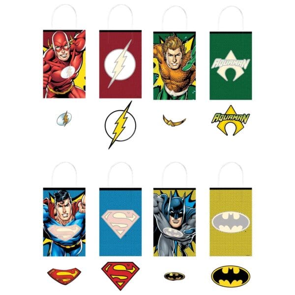 Justice League Treat Bags (8ct)