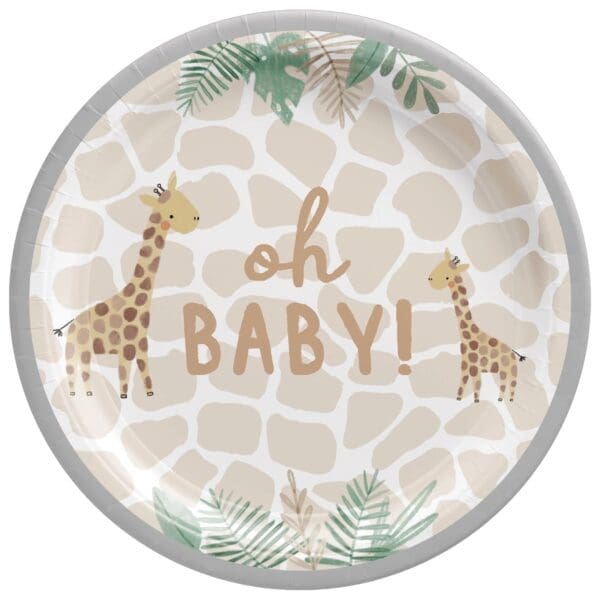 Soft Jungle 7" Plates (8ct)