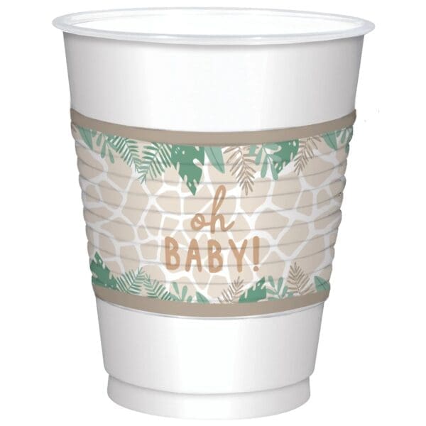 Soft Jungle Plastic Cups (25ct)