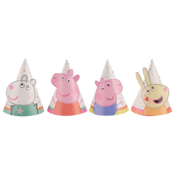 Peppa Pig Mini Party Hats (8ct)