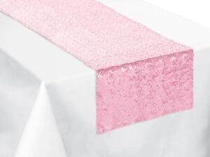 Pink Sequin Table Runner