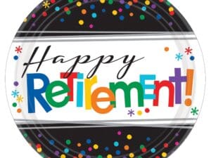 Retirement 10.5" Plates (8ct)