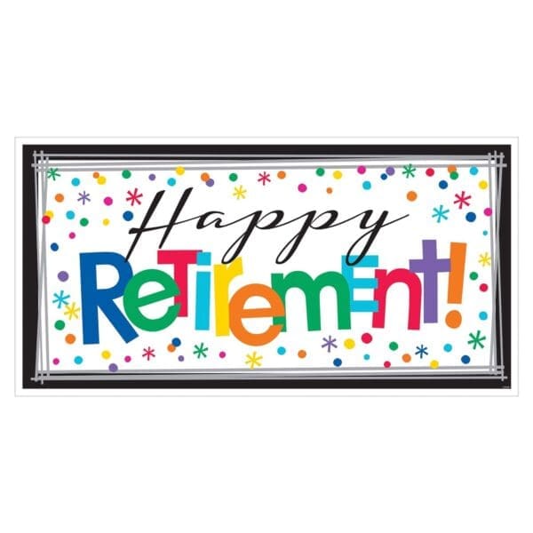 Retirement Horizontal Giant Sign Banner