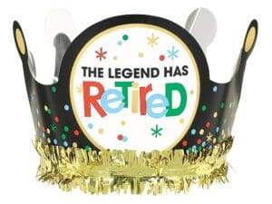 Retirement Foil Crown