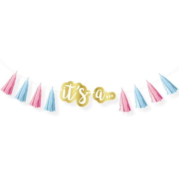 The Big Reveal Tassel Garland