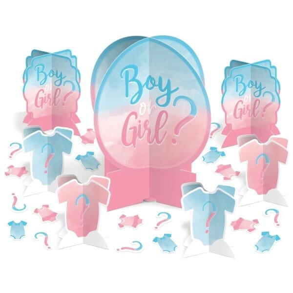 The Big Reveal Table Centerpiece Deco Kit