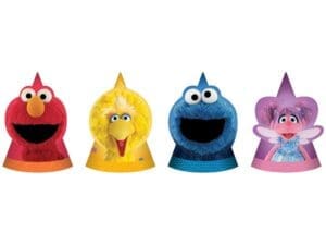 Sesame Street Die Cut Paper Hats (8ct)