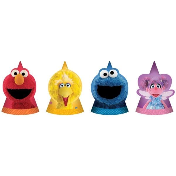 Sesame Street Die Cut Paper Hats (8ct)