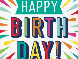 Birthday Burst Lunch Napkins (16ct)