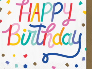 Birthday Confetti Lunch Napkins (16ct)