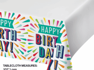 Birthday Burst Tablecloth