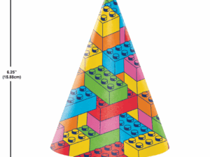 Block Bash Cone Hats (8ct)