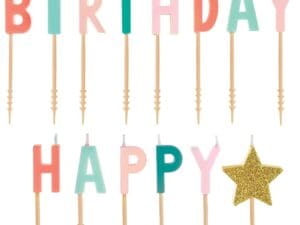 Happy Cake Day Pick Candle