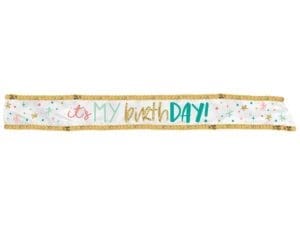 Happy Cake Day Fabric Sash