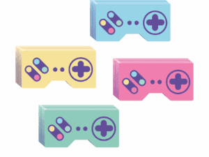 Digital Game Favor Boxes (4ct)