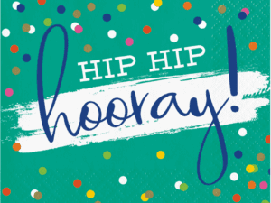 Festive Cake Beverage Napkins (16ct)