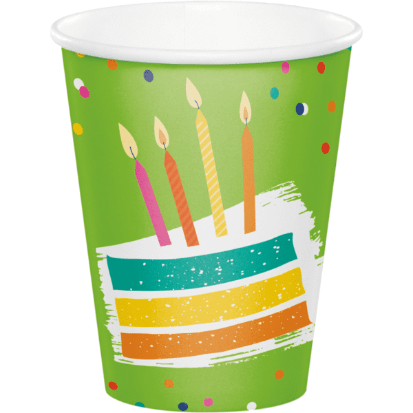 Festive Cake Paper Cups (8ct)