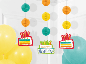 Festive Cake Hanging Cutout