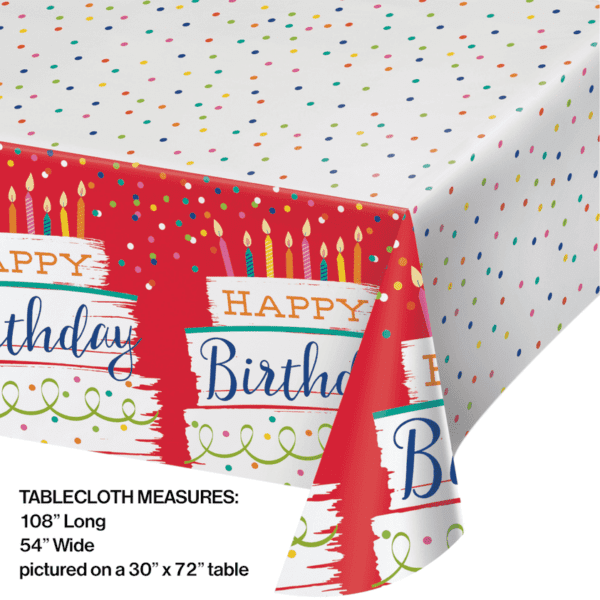 Festive Cake Tablecloth