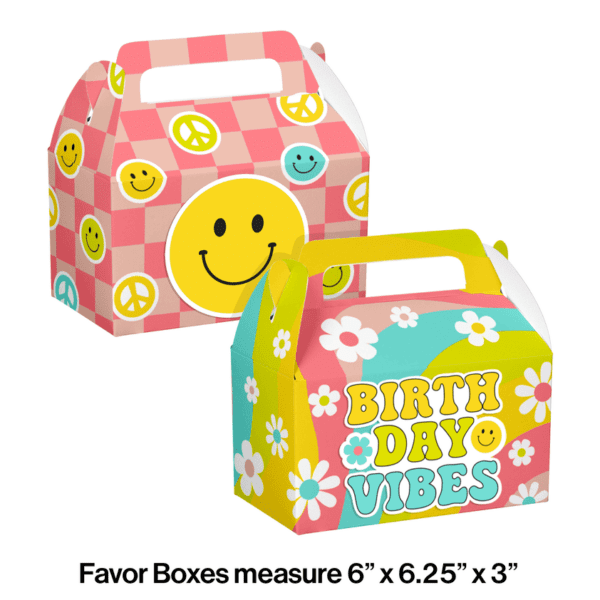 Flower Power Favor Boxes (4ct)