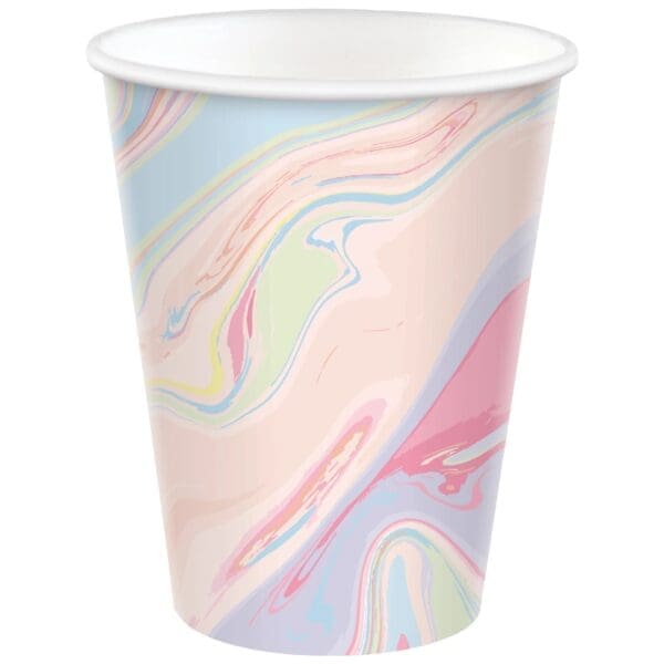 Marble Pastel Paper Cup (20ct)