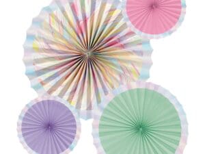 Marble Pastel Paper Fans