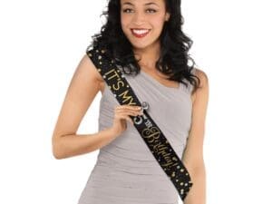 Sparkling Celebration Foil Sash