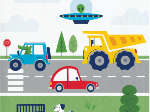 Transportation Time Beverage Napkin (16ct)