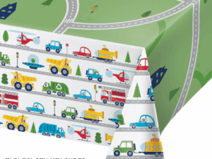 Transportation Time Tablecloth