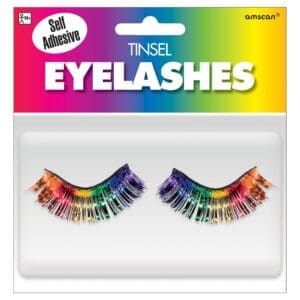 Rainbow Tinsel Eyelashes