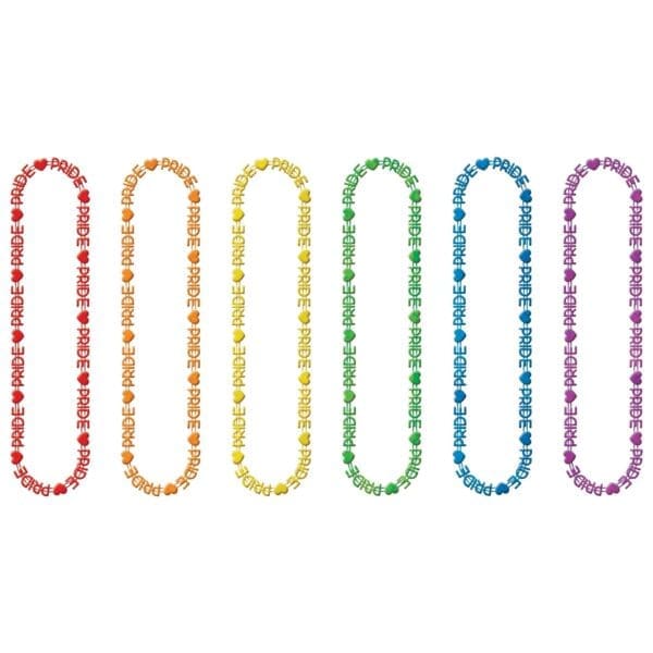 Rainbow Pride Necklaces (6ct)