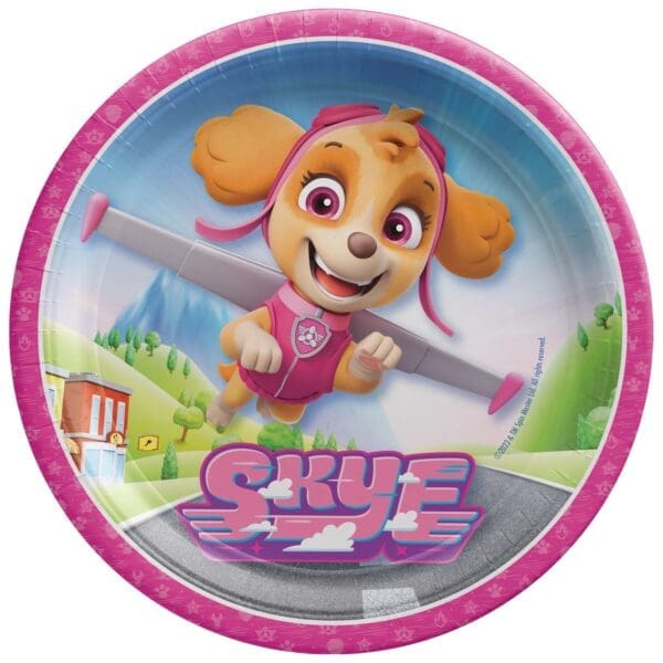 Paw Patrol Skye 9" Plate (8ct)