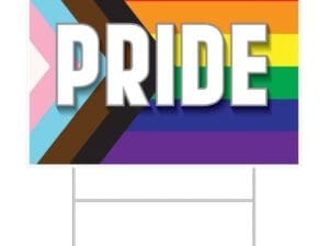 Pride Flag Yard Sign