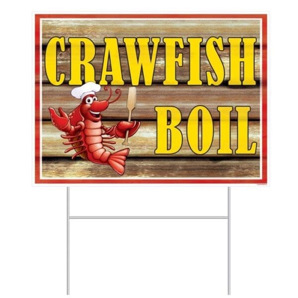 Crawfish Yard Sign