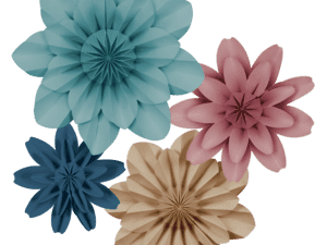 Calming Colors Paper Flowers