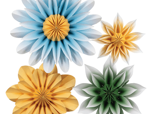 Floral Sunshine Paper Flowers