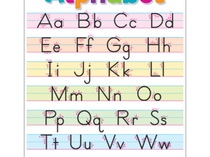 Colorful Write the Alphabet Chart