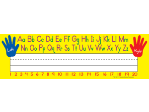 Left/Right Alphabet Flat Name Plates