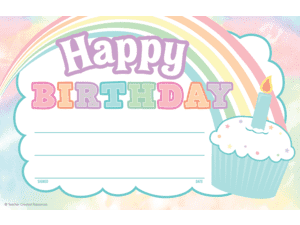 Pastel Pop Happy Birthday Awards