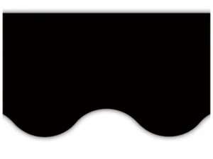 Black Scalloped Border Trim