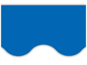 Blue Scalloped Border Trim
