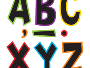 Electric Bright 7" Fun Font Letters